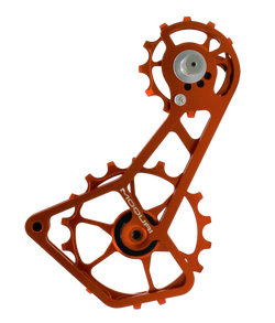 MOQUAI Schaltkäfig Ceramic 12/18Z für Shimano 11/12-fach 8000/9100er Serie orange/orange