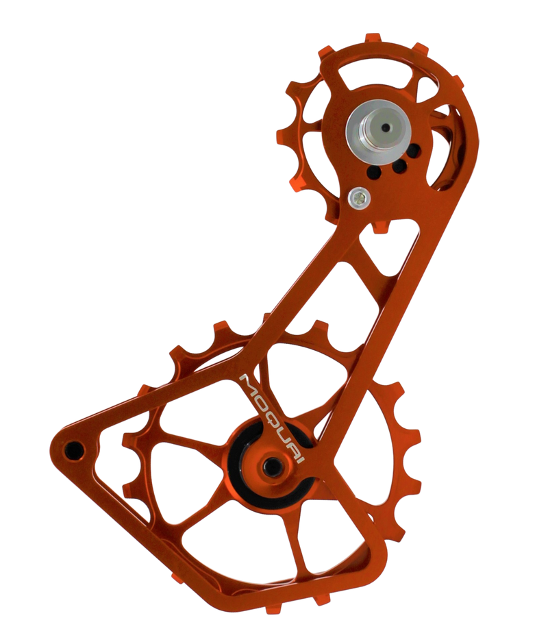 MOQUAI Schaltkäfig Ceramic 12/18Z für Shimano 11/12-fach 8000/9100er Serie orange/orange