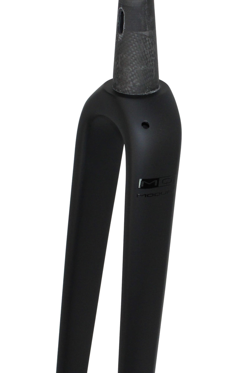 MOQUAI Gravel-Race Carbon Gabel für externe Kabelführung inkl. 12mm Steckachse