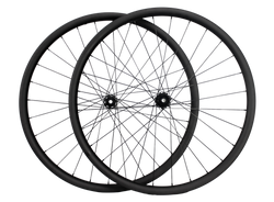 MOQUAI Laufradsatz Gravel Disc Carbon 28mm mit SAPIM CX-RAY SecureLoc