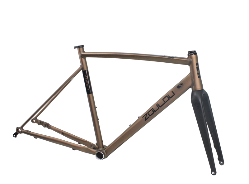 PEKANA Rahmen elox.coffee Dekor schwarz inkl.Vollcarbon-Gabel