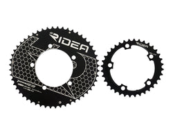 RIDEA elliptische Kettenblätter 54/42 Zähne TT Aero 11-fach 5-arm Ridea Lochkreis 130mm