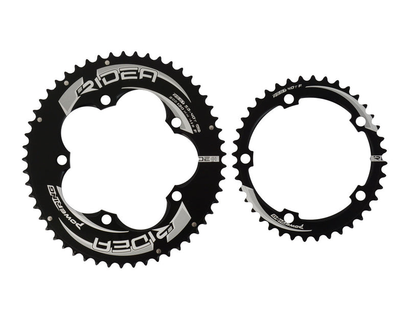 RIDEA elliptische Kettenblätter 53/40 Zähne Road 11-fach 5-arm Ridea Lochkreis 130mm Vollmaterial