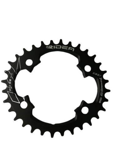 RIDEA Elliptisches Kettenblätter 34T MTB 11 speed 4-arm SHIMANO XT 96mm +2T