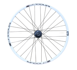 MOQUAI Laufrad 26" Deore 525 Disc 6-Loch schwarz MQ26 Disc weiß gb 32L hinten