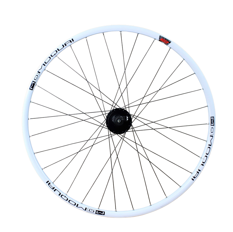 MOQUAI Laufrad 28/29" Sh. Nabendynamo DH-3D32 Disc 6-Loch schwarz MQ29 Disc weiß gb 32L vorne